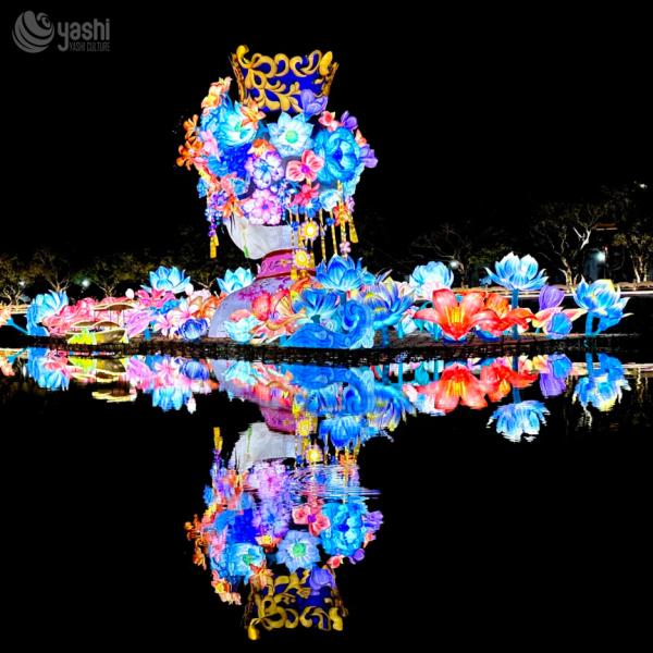 Flower Fairy Chinese Traditional Lantern for Festival Exhibition