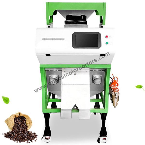 Mini Intelligent Coffee Bean Color Sorter , Full Color CCD Camera Color Sorter