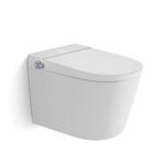 Toilet moderno inteligente de alto rendimiento y funcional con tanque de agua cerámico incorporado para uso comercial
