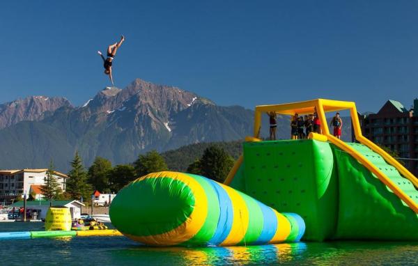 France Outdoor Inflatable Water Park Games For Adults / Inflatable Water Park Equipment