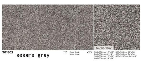 Flamed Surface Outdoor Clay Paving Tile 600x1200mm 15mm