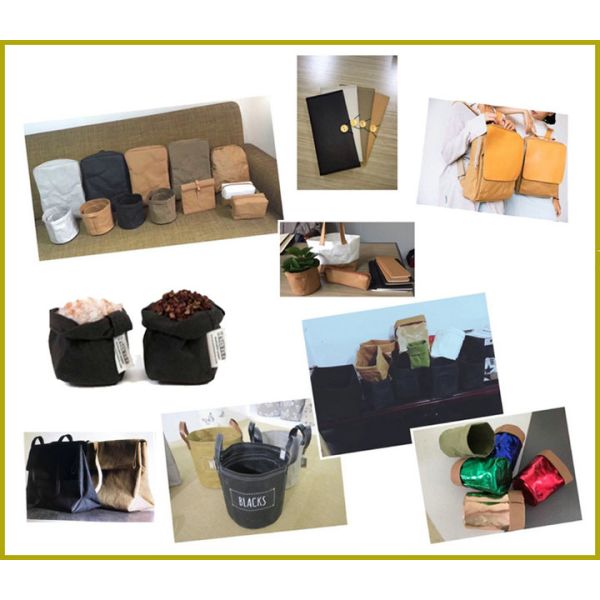 0.55mm Durable Washable Fiber - Based Textured Kraft Paper Multi Coloured
