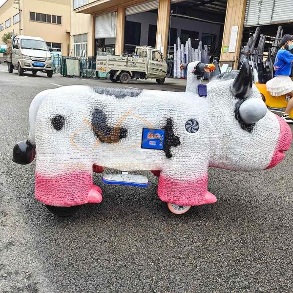 Conduite électrique pour enfants sur une vache 350W Animaux simulés animatronic