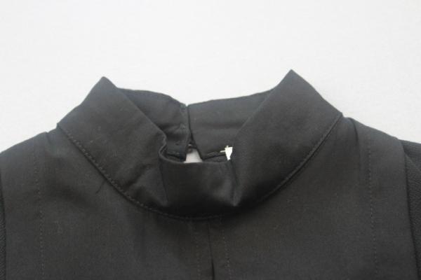 Long Sleeve Splice Fashion Ladies Blouse Black Color Ladies Office Wear Blouses