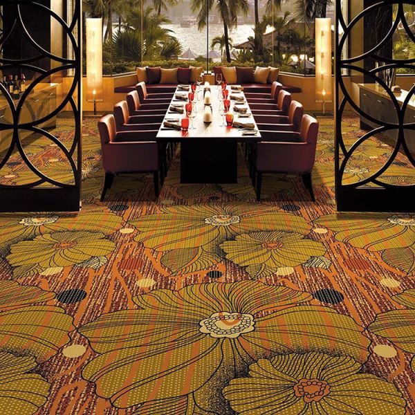 Axminster Cut Pile Pattern Carpet Roll for 5 Star Hotel Ballroom Decoration