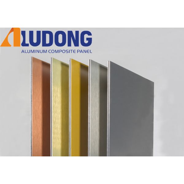 In Stock 1220*2440mm Brushed Aluminium Panel PVDF Coated, Weather-Resistant for Curtain Wall ISO 9001Factory