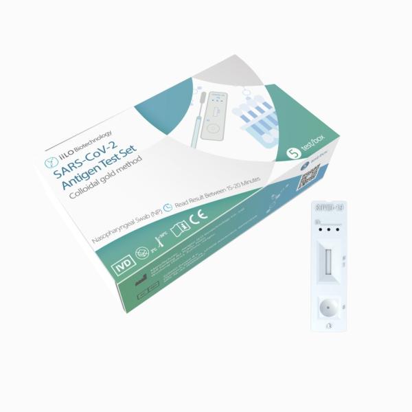 15-20 Minutes Factory price SARS-CoV-2 Antigen Test Set Kit Nasopharyngeal Swab 5 piece