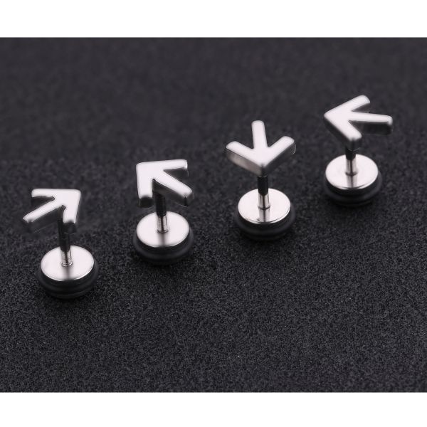 Luxury simple design cute not obvious arrowhead girl kid jewelry gift wear stud earring
