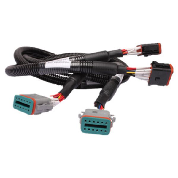 Black 300V Power Extension Wire Harness For Electric Vehicle