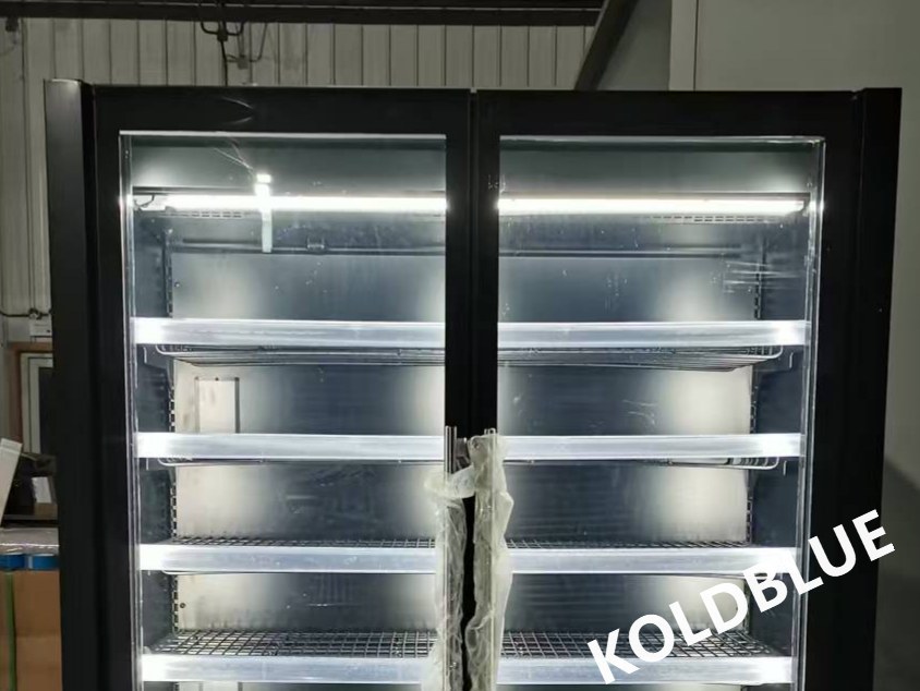 2500MM  Large‑Size Deep‑Storage Self‑Contained Upright Glass Door Merchandiser Freezer