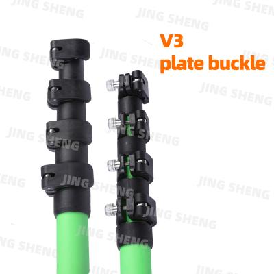 7-50ft V3 Clamp Carbon Fiber Telescopic Pole Fiberglass Reinforced For Surveying