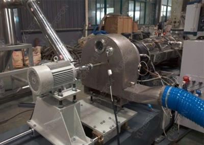 38CrMoAl Plastic Recycling Granulator Machine , PVC Hot Cutting Plastic Pelletizing Equipment