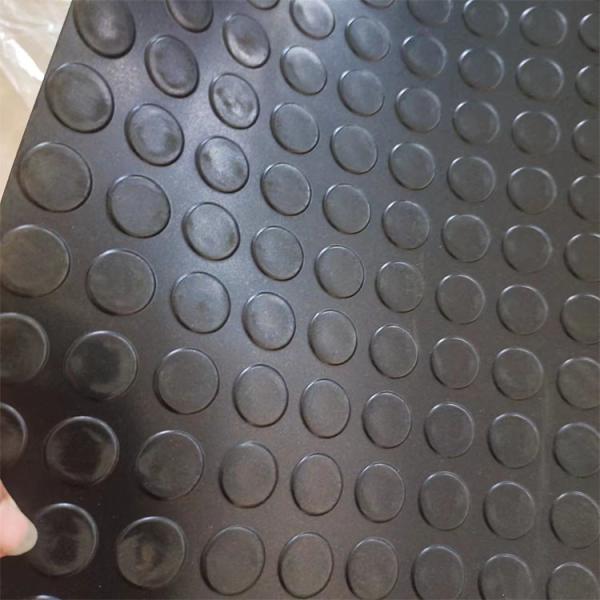 E-Purchasing 3mm Thick Rubber Floor Rubber Mat 16.4 X 3.3 Fts Rubber Stall Mats Heavy Duty Coin-Grip Pattern