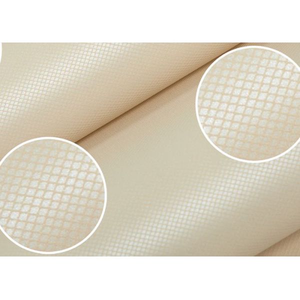 Non - сплетенные чисто бежевые современные заволакивания стены для спальни, гостиницы