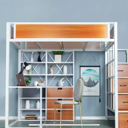 1800*1800*2000 School Furniture Children Bed with Desk and Loft Wooden Bunk Bed