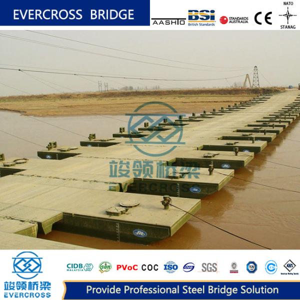 Footwalk Floating Pontoon Bridge Custom Temporary Foot Bridge