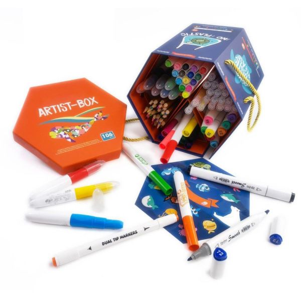 Чертеж картины игрушки подарка детей установил красочных детей искусство установило Eco дружелюбный