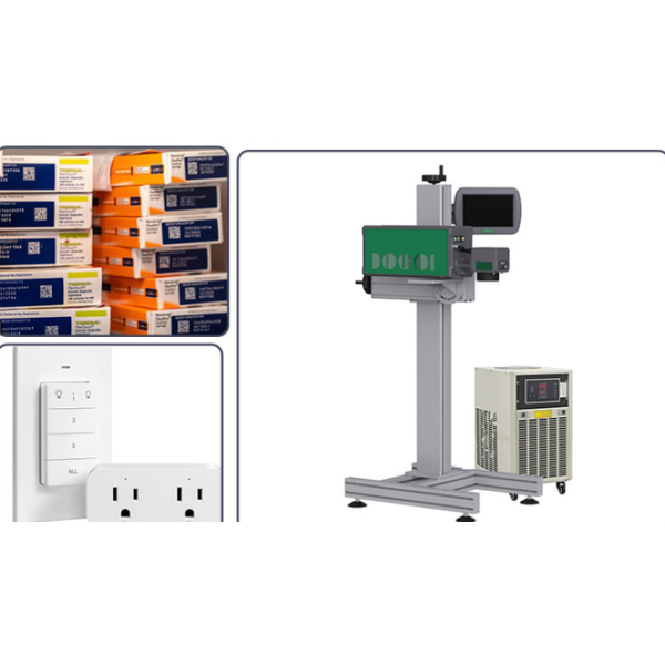 CL600B 400W CO2 Flying Laser Marking Machine Films Foils Flexibility Simple