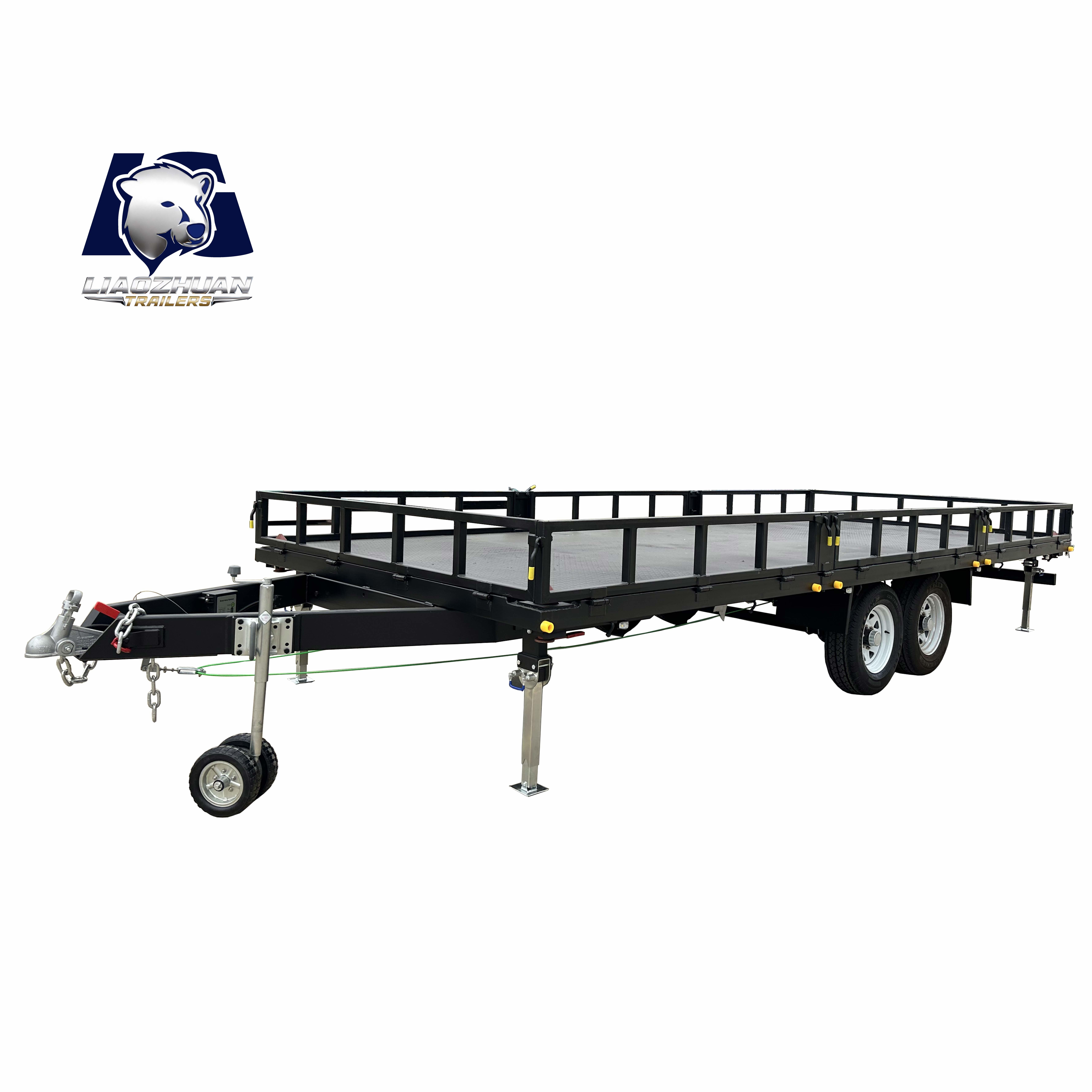 4500kg ATM Dual-Axis Flatbed Trailer with Electric Brakes – Heavy-Duty Hauling
