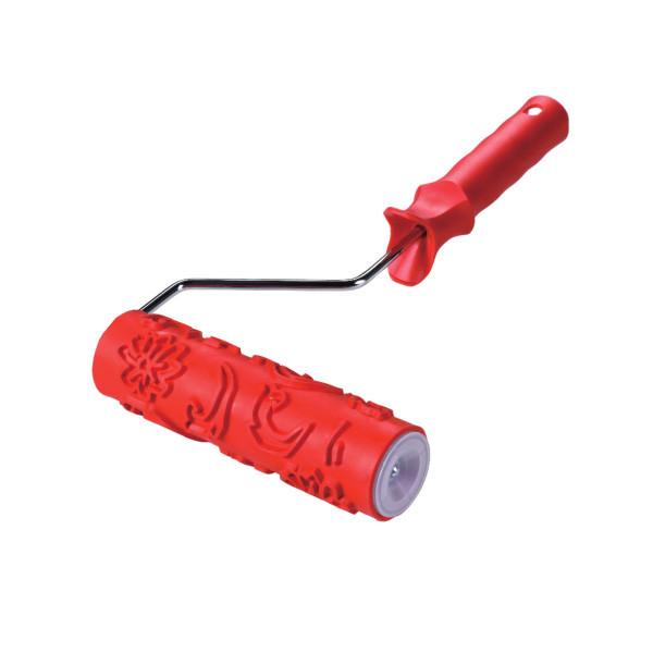 7'' Rubber Design Roller with 6mm dia chrome-plated frame