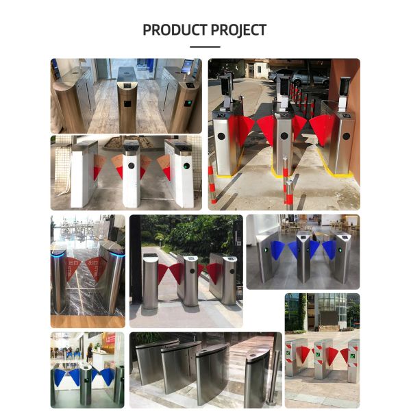 Органический стеклянный турникет супермаркета щитка ворот доступа PVC SS304 смолы пешеходный