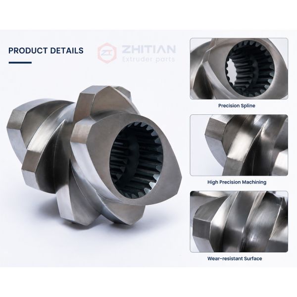 OEM Replacement Twin Screw Extruder Screw Elements for Global Extrusion Systems