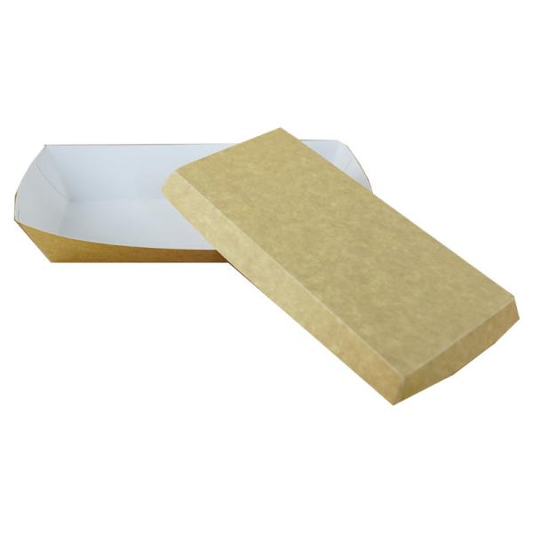 Custom Logo Paper Serving Trays , Disposable Paper Tray Exquisite Printing