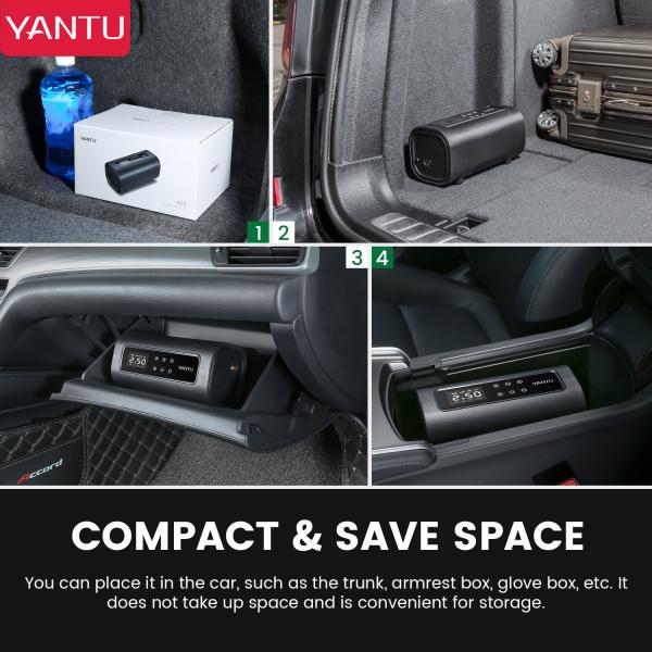 Compact 12V 150PSI Mini Portable Car Air Compressor Tire Inflator Auto Pumps for Audi