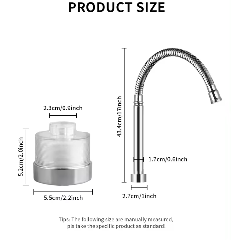 360 Degree Rotating Sense Faucets for Kitchen and Bathroom Sink Single Hole Installation
