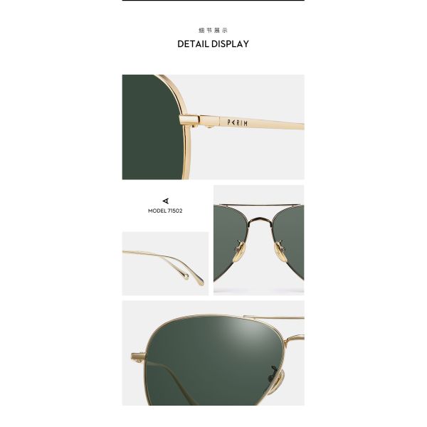 Unisex Metal Frame Polarized Sunglasses Men Women Eyeglass Grey Green Blue TAC Lens