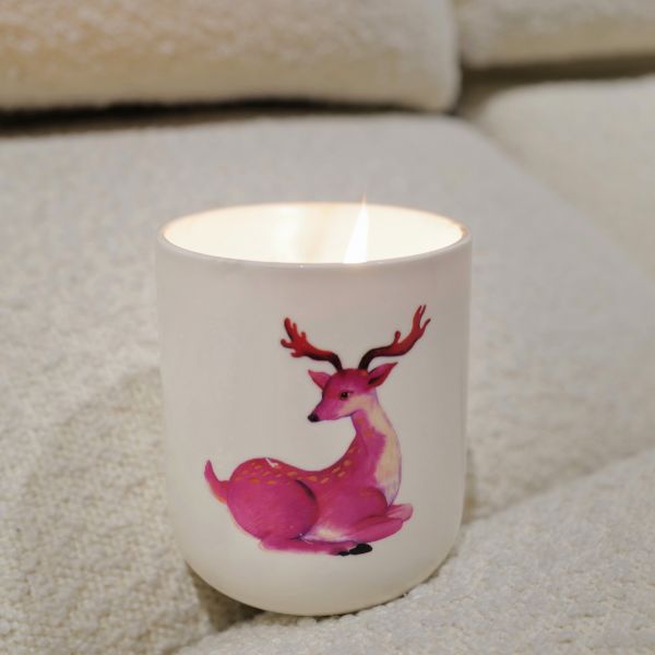 Бездымный керамический держатель для свечи 500ml в контейнере подарочной коробки для домашнего оформления