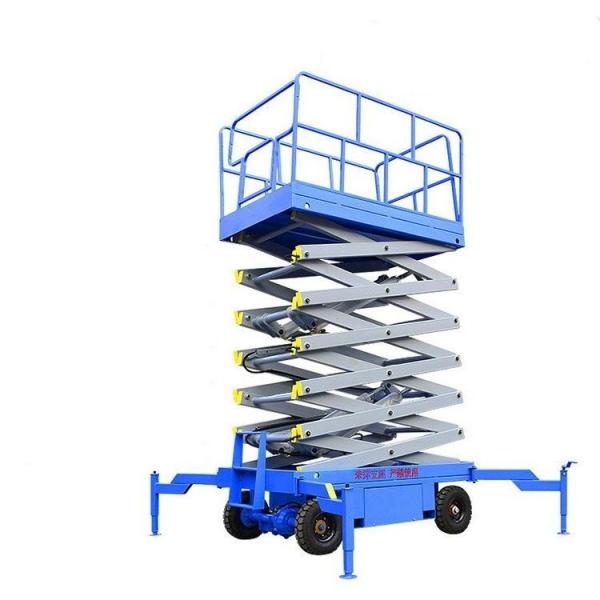 500KG Mobile Platform Lift 9m Scissor Lift For Outdoor Building Aerial Work