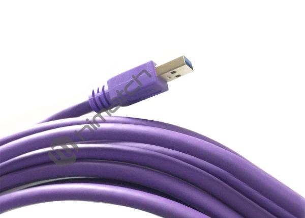 5M High Flexible USB3 A Male to Micro B Male Camera Cable Assemblies with Thumbscrew Locking for Drag Chiam