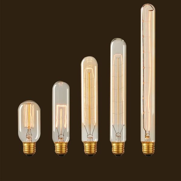 Retro Style Bulb 110v-220v Antique Incandescent Lamp St64 St58 E26 E27 B22 25w 40w 60w