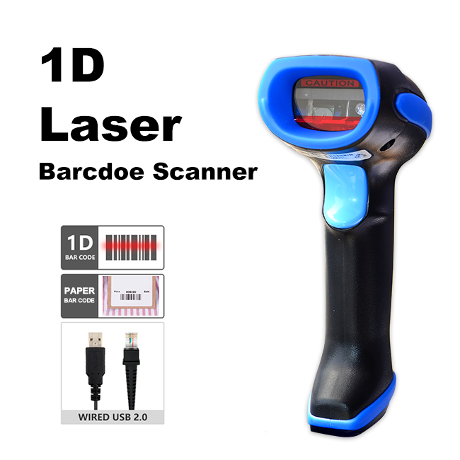 Handheld связанный проволокой блок развертки штрихкода POS RSS14 авиации 25 для пункта продажи