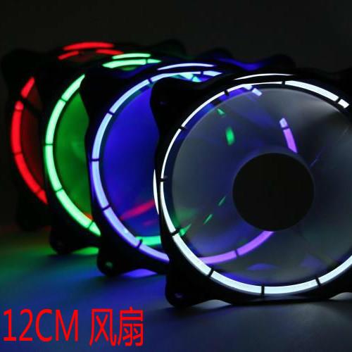 120mm White LED Ring Case Radiator Fan computer case fan