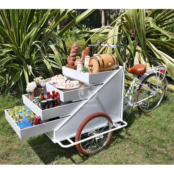 Vegetable Processing Plant Mobile Coffee Bike Cart with L200.00cm*W95.00cm*H110.00cm