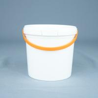 Cubeta plástica do produto comestível 1kg de gelado com tampa e punho