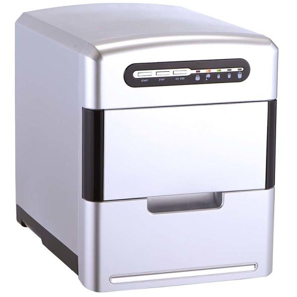 Черное серебряное СИД встречной верхней части касается портативной мини нержавеющей стали создателя льда