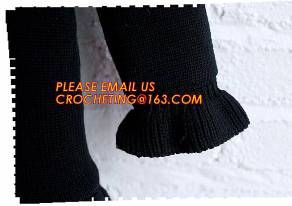 Superior quality kid sweater cute hooded girls thick dress coat, Commercial 100% cotton knitted kids long girls pullover