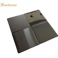 Chapa de aço inoxidável espelho preto azul verde Placa de metal plano 304