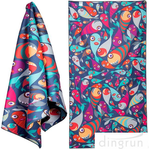Quick Dry Super Absorbent Lightweight Microfiber Beach Towels For Travel
