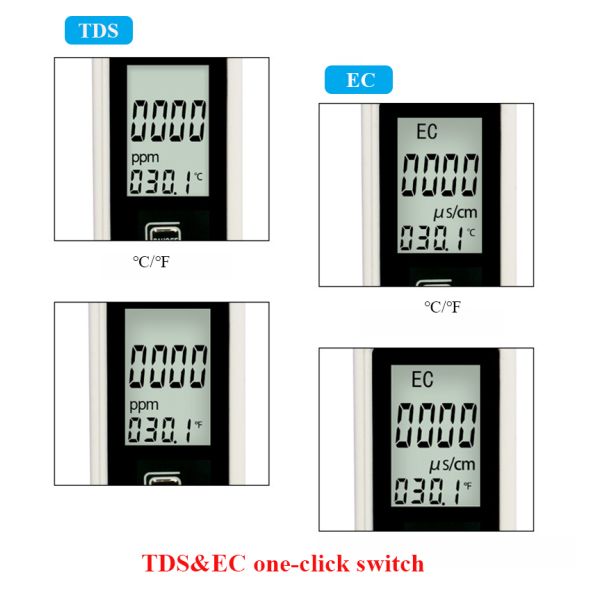 ODM Supported High Accuracy Pen Type pH TDS Meter with Temperature and TDS Measurement