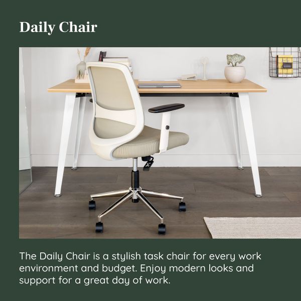 360 Swivel Mesh Computer Office Chair with Adjustable Lumbar Rest and Armrests 30 lbs