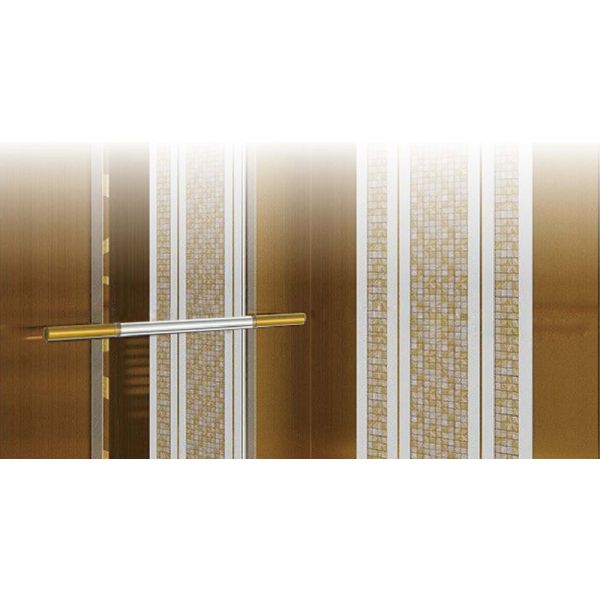 O elevador moderno da decoração da cabine do elevador do estilo parte o corrimão de aço inoxidável