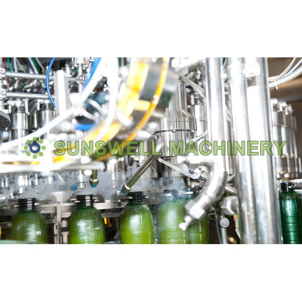 Pet завод яблочного сока машины завалки фруктового сока бутылки 3-In-1 Sirup разливая по бутылкам