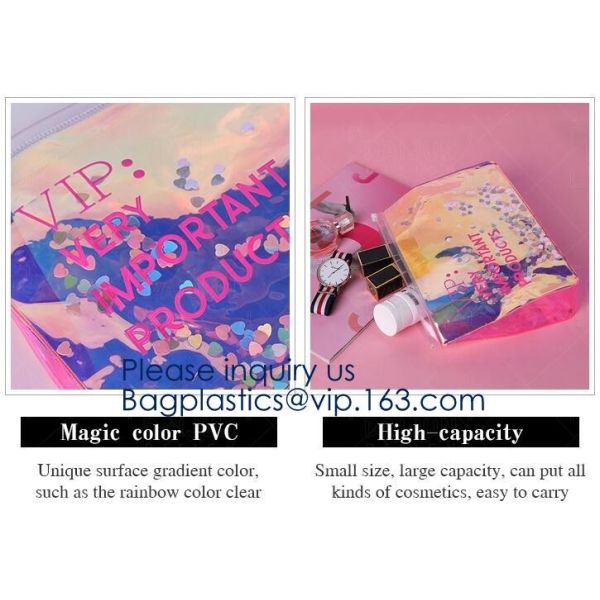 Custom Logo Glitter Cosmetic Makeup Eva Clear Pouch / Pouches,Smiggle Pencil Case With Glitter,Tissue Bag CD Case Docume