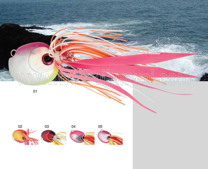 New design best sale 50g/70g/90g/110g rubber jig bait fishing lure JWRBJG07