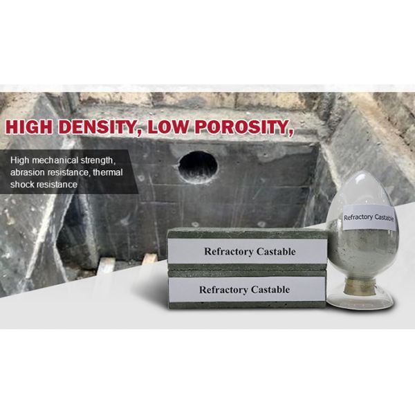 High Temperature Lightweight Refractory Castable Material Conventional Dense Castable Refractory
