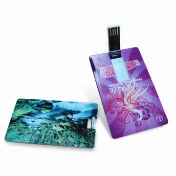 Memoria USB retractable AT-045C de la tarjeta de crédito